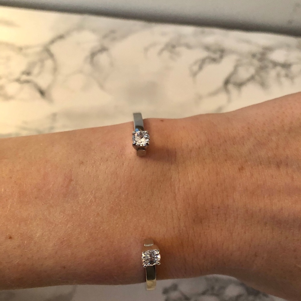 CZ Open Cuff Bracelet